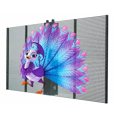 500*1000 TRA-M Indoor Transparent LED Screen Display Gemakkelijk te installeren in winkelcentrum