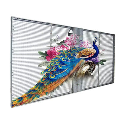 500*1000 TRA-M Indoor Transparent LED Screen Display Gemakkelijk te installeren in winkelcentrum