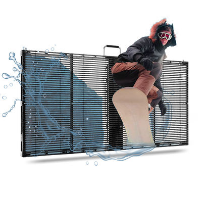 500mm*1000mm PH3-7 buiten Full Color hoog helderheid LED Transparent Display Screen