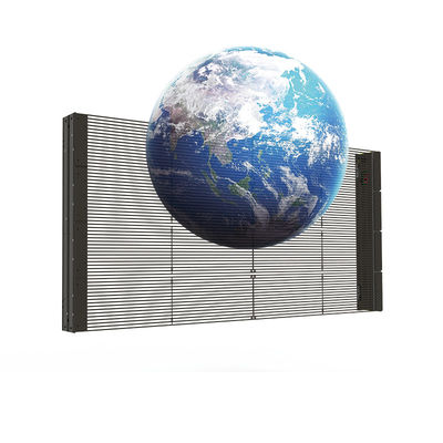 Doorzichtig LED-wandscherm voor binneninrichtingen PH3.91-7.82 Pixel Pitch High Permeability
