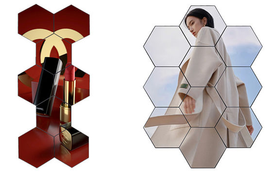 Hoge helderheid Hexagon LED Display Full Color Creatieve installatie