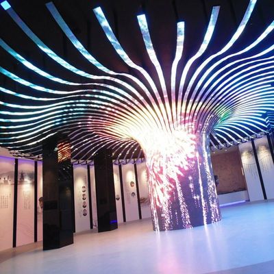 Advertentie Splicing Flexible LED Screen Wall Customized Curved LED Video Wall