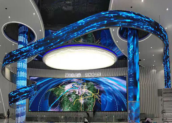 Hoge resolutie en helderheid LED flexibel scherm SQ-R-serie is perfect voor binnen- en buiten weergave