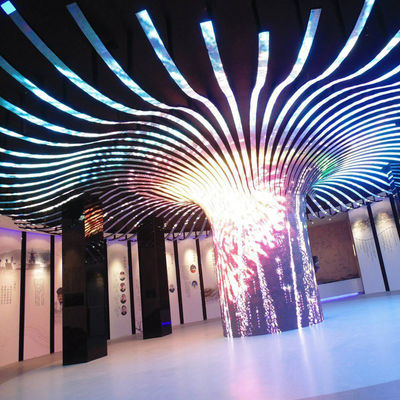 Hoge resolutie en helderheid LED flexibel scherm SQ-R-serie is perfect voor binnen- en buiten weergave