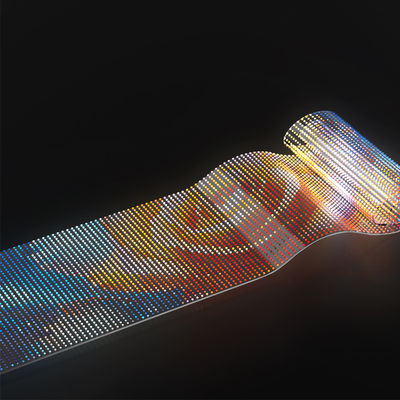 Volkleurig weerbestendige LED-kristalfilm voor winkelfronten en openbare schermen