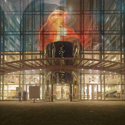 Gepersonaliseerd LED-kristalfilmbeeldscherm Volkleurenbeeldschermoplossing met een levensduur van 100000 uur