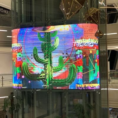 Op maat gemaakte helderheid Transparent LED Crystal Film Screen voor dynamische visuele impact
