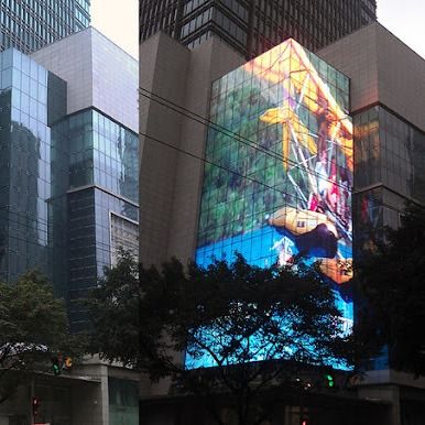 Op maat gemaakte helderheid Transparent LED Crystal Film Screen voor dynamische visuele impact