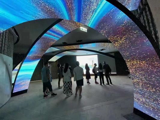 Grote flexibele LED-scherm High Brightness Curved Video Wall Displays