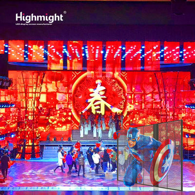 Inrichting TRA-B 15-15 Transparent LED-scherm 3D advertentie-scherm Dual Maintenance Way
