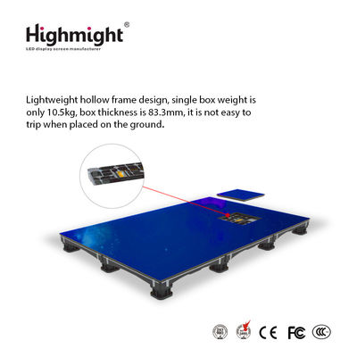 500mm*500mm DM PH3.9 RGB vloertegels, Interactieve LED lichtvloertegels