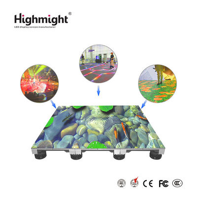 500mm*500mm DM PH3.9 RGB vloertegels, Interactieve LED lichtvloertegels