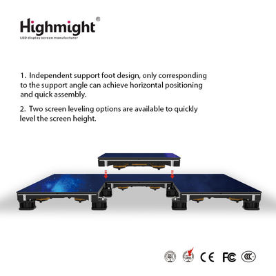 500mm*500mm DM PH3.9 RGB vloertegels, Interactieve LED lichtvloertegels