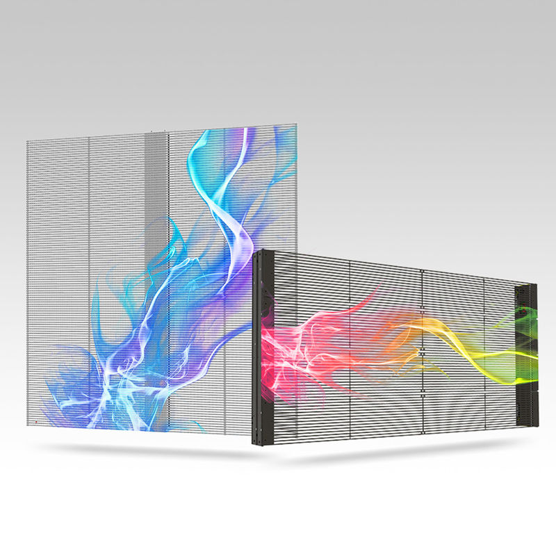 Binnen 1000*1000 PH3-7 Transparent LED Display Panel Hoog helderheid Aluminium legering