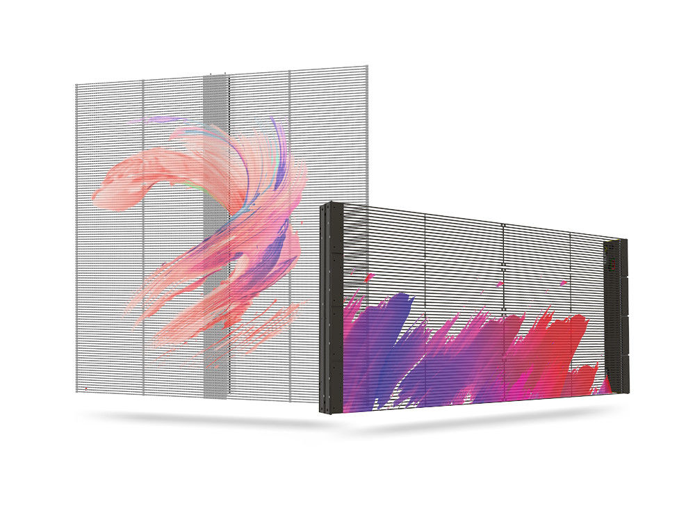 1000*1000 TRA-M Ultra Clear Indoor Transparent LED Display Screen Gemakkelijk te installeren