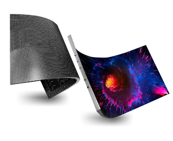 Commercieel volledig gekleurd, flexibel LED-video-scherm HMT-SA-P4