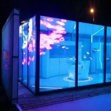 Hoge transparantie LED kristalfilm display.