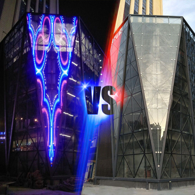 TRA-B PH15-15 Indoor Small Transparent LED Screen 500mmX1000mm Vaste installatie
